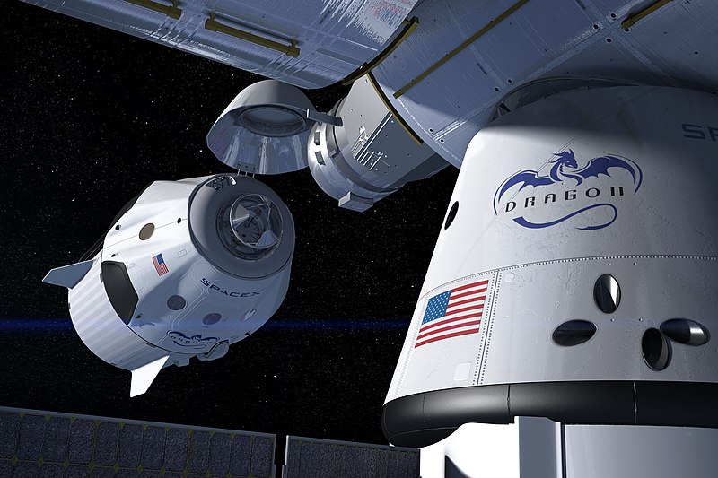 Dokowanie statku SpaceX Crew Dragon do Międzynarodowej Stacji Kosmicznej
